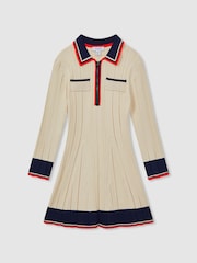 فستان قصير مضلع من Reiss Annie - Image 2 of 5