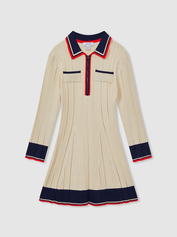 فستان قصير مضلع من Reiss Annie - Image 2 of 5