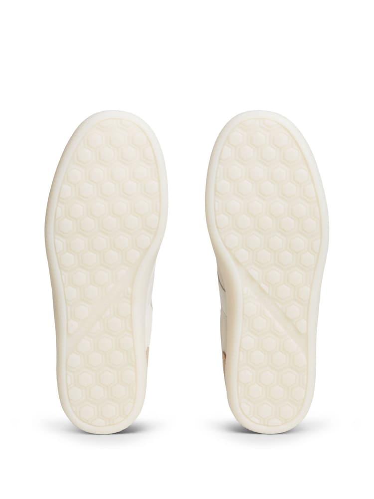 Tommy Hilfiger Cream Suede Mixed Texture Enamel Flag Trainers - Image 6 of 6 Tommy Hilfiger Cream Suede Mixed Texture Enamel Flag Trainers - Image 6 of 6