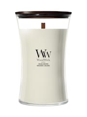 Woodwick Cream Medium Hourglass 1 Wick Large Candle - Image 4 of 4