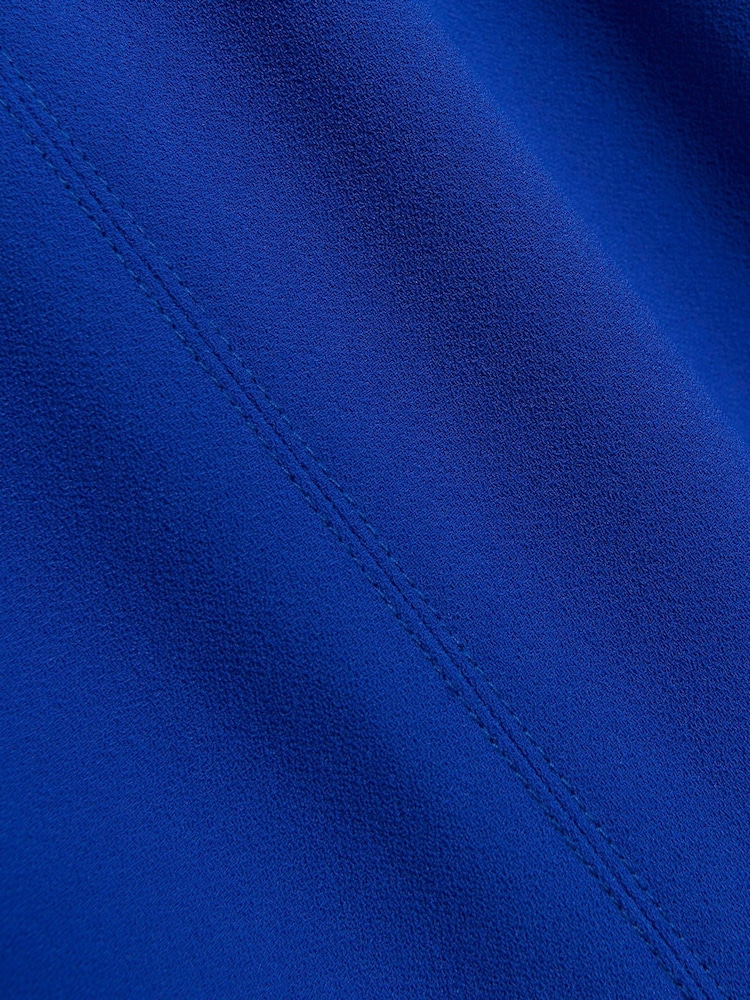 River Island Blue Triple Pleat Wide Leg Trousers - Image 5 of 5