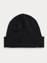 Polo Ralph Lauren Black Merino Wool Beanie - Image 2 of 2