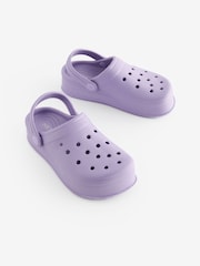 Lilac Purple Chunky Clogs - Image 3 of 6
