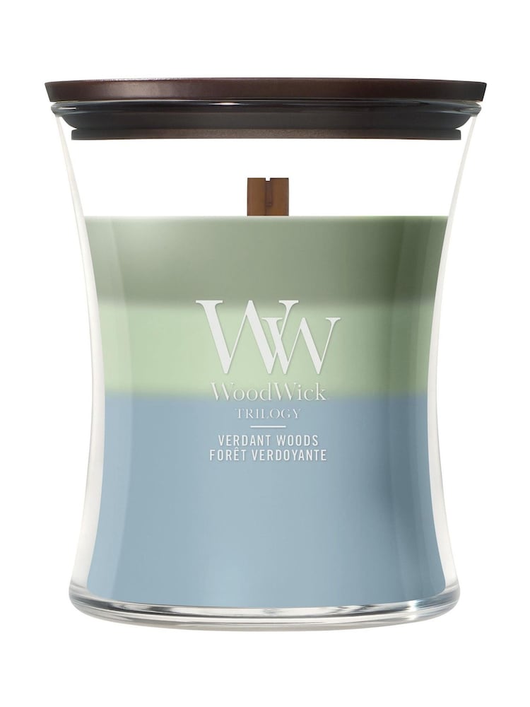 Woodwick Multi Trilogy Medium Hourglass Candle - Image 1 of 2 Woodwick Multi Trilogy Medium Hourglass Candle - Image 1 of 2