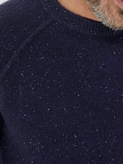 FatFace Blue Lambswool Crew Jumper - Image 3 of 4