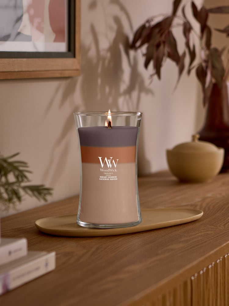 Woodwick Multi Trilogy Large Hourglass Candle - Image 1 of 3 Woodwick Multi Trilogy Large Hourglass Candle - Image 1 of 3