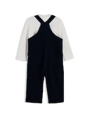 Tommy Hilfiger Blue Relaxed Corduroy Dungarees Set - Image 2 of 3