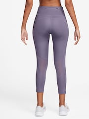 Nike Purple Fast Mid Rise Crop Running Leggings - Image 2 of 10
