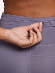 Nike Purple Fast Mid Rise Crop Running Leggings - Image 3 of 10