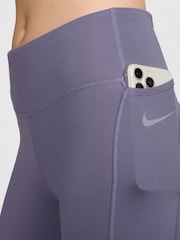 Nike Purple Fast Mid Rise Crop Running Leggings - Image 6 of 10