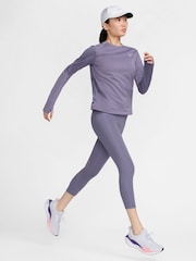 Nike Purple Fast Mid Rise Crop Running Leggings - Image 9 of 10