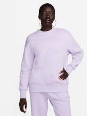 Lila - Nike Oversize-Sweatshirt mit kleinem Swoosh-Logo - Bild 7 von 10