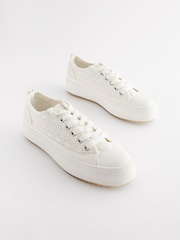 White Forever Comfort® Chunky Baseball Trainers - Image 3 of 7