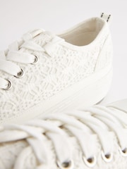 White Forever Comfort® Chunky Baseball Trainers - Image 7 of 7