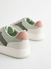 Green Forever Comfort® Panelled Retro Lace Up Trainers - Image 3 of 5