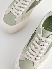 Green Forever Comfort® Panelled Retro Lace Up Trainers - Image 4 of 5