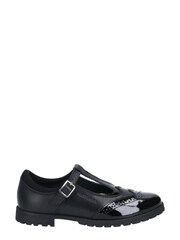Hush Puppies Black Maisie Junior Buckle School Shoes - Image 1 of 4