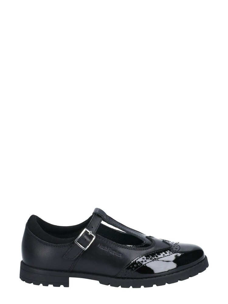 Hush Puppies Black Maisie Junior Buckle School Shoes - Image 1 of 4