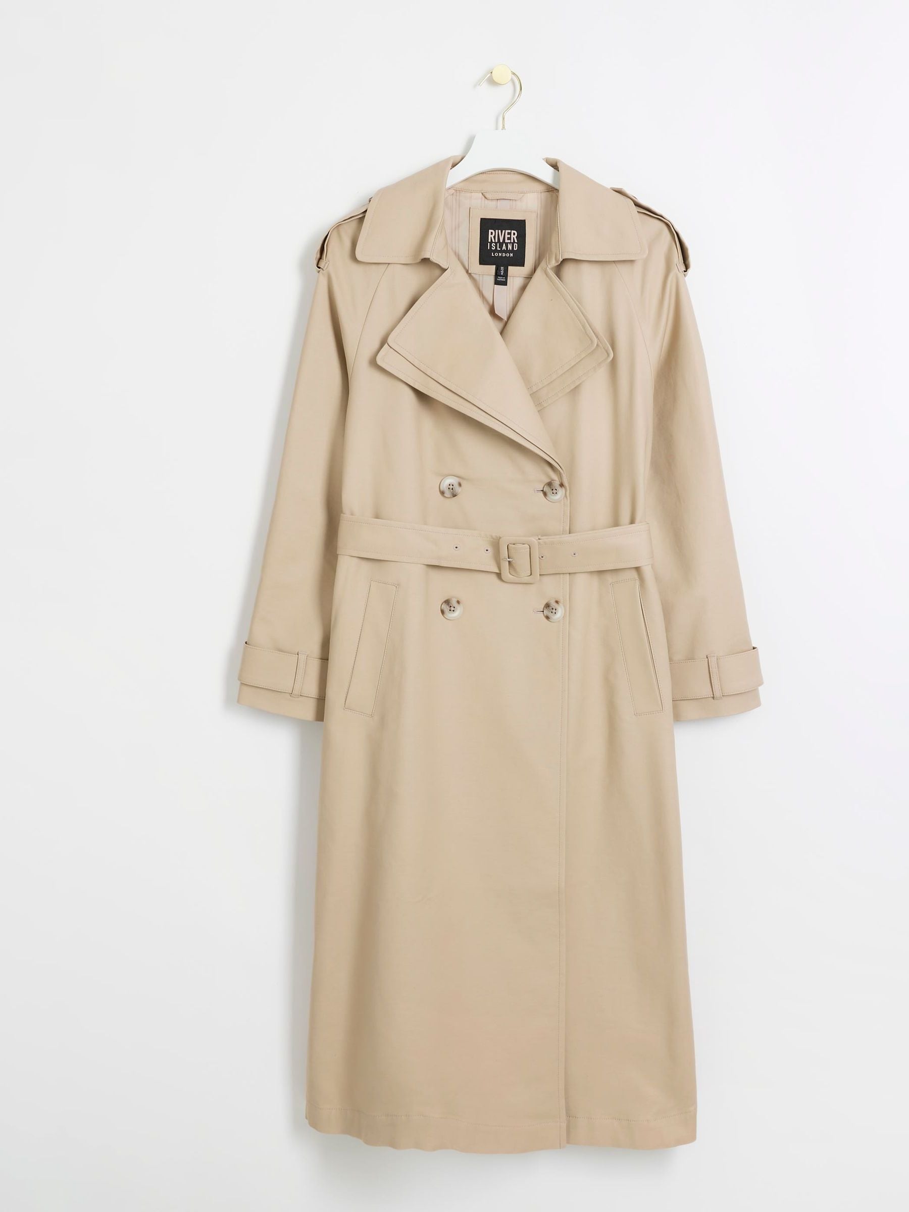 River island double breasted coat top