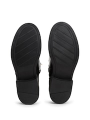 Tommy Hilfiger Black Gold-Tone Hardware Leather Riding Boots - Image 6 of 6