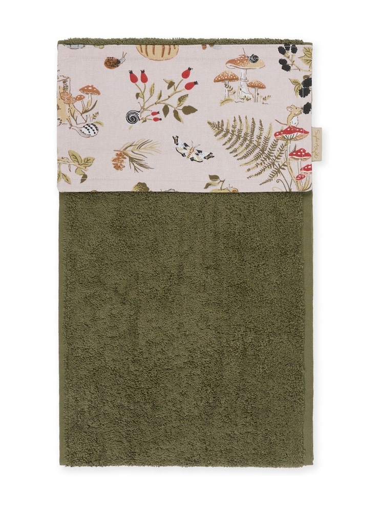 Sophie Allport Pink Autumn Forage Roller Hand Towel - Image 2 of 2 Sophie Allport Pink Autumn Forage Roller Hand Towel - Image 2 of 2