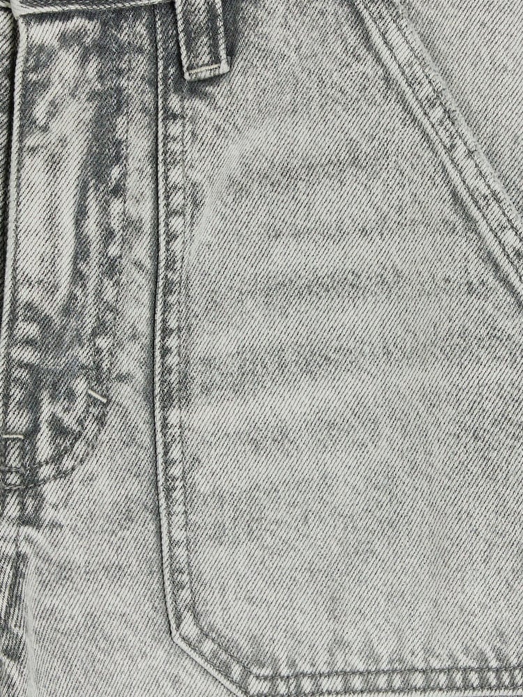 River Island Grey Relaxed Pocket Detail Jeans - Image 4 of 4