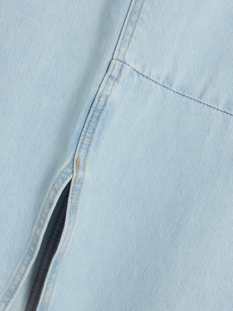 River Island Blue Split Hem Denim Maxi Skirt - Image 4 of 4