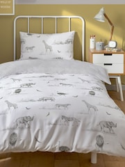 Sam Faiers Little Knightley's Grey Zambezi Duvet Cover and Pillowcase Set - Image 3 of 3