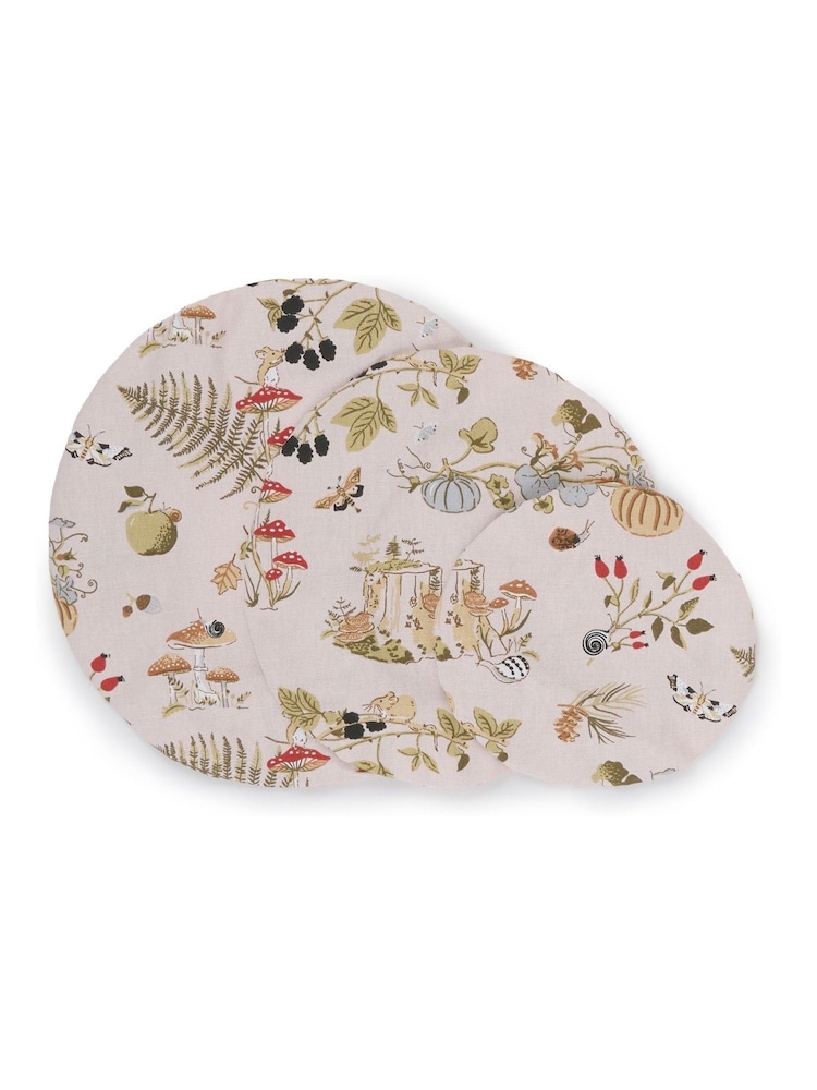 Sophie Allport Set of 3 Pink Autumn Forage Food Covers - Image 2 of 2