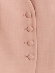 River Island Pink Button Front Longline Fitted Waistcoat - Image 4 of 4