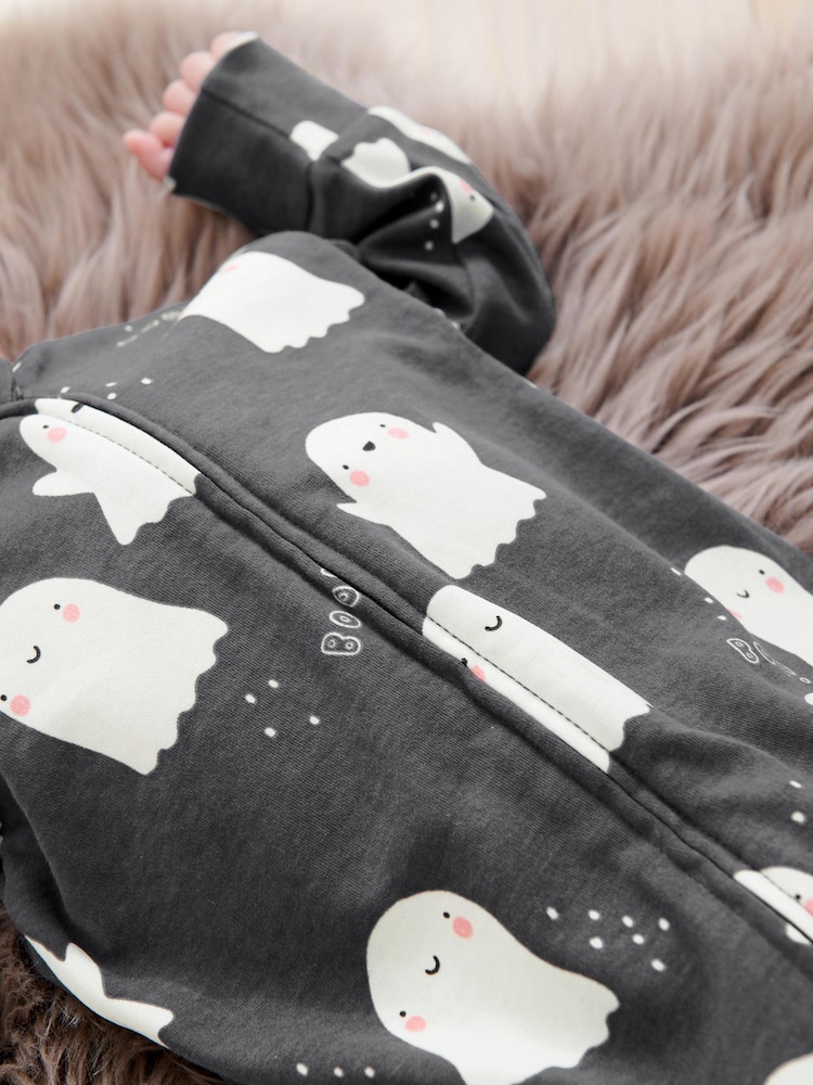Halloween Glow In Dark Print Baby 2 Pack Footless Sleepsuits (0mths-2yrs) - Image 10 of 10