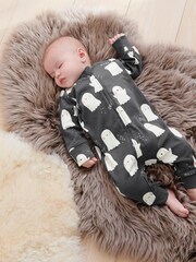Halloween Glow In Dark Print Baby 2 Pack Footless Sleepsuits (0mths-2yrs) - Image 7 of 10