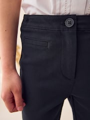 Navy Blue Regular Length School Skinny Stretch Trousers (3-18yrs) - Image 5 of 8
