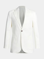 Peckham Rye White Regular Fit Contemporary Notched Lapel Jacket - Image 6 of 7
