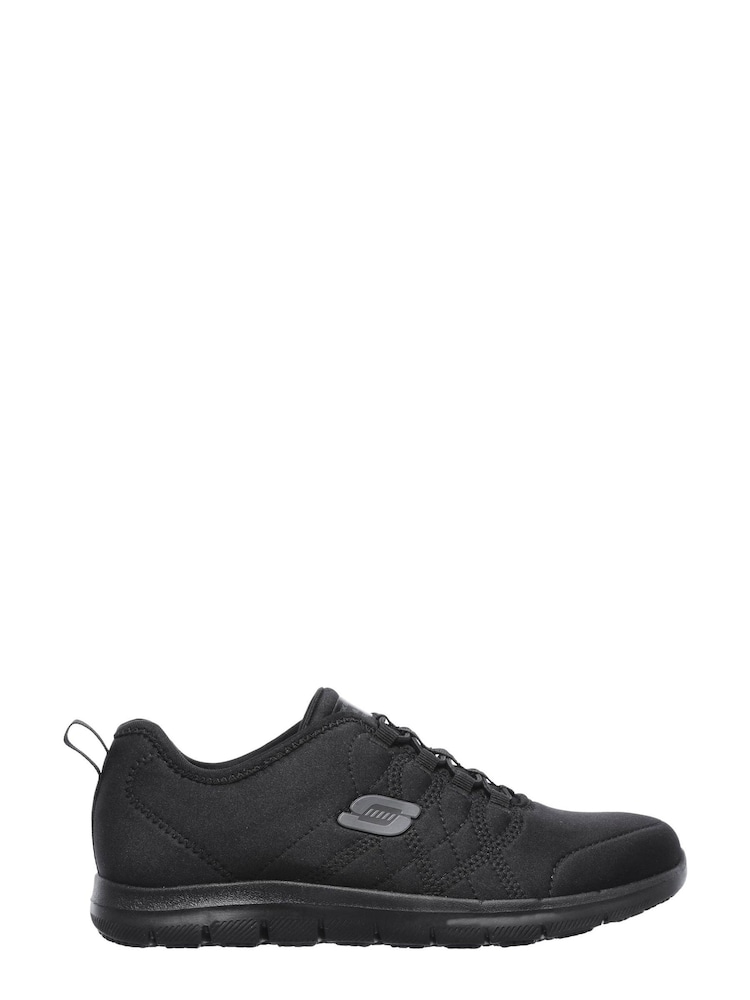 Skechers Black Ghenter Srelt Slip Resistant Womens Trainers - Image 1 of 5