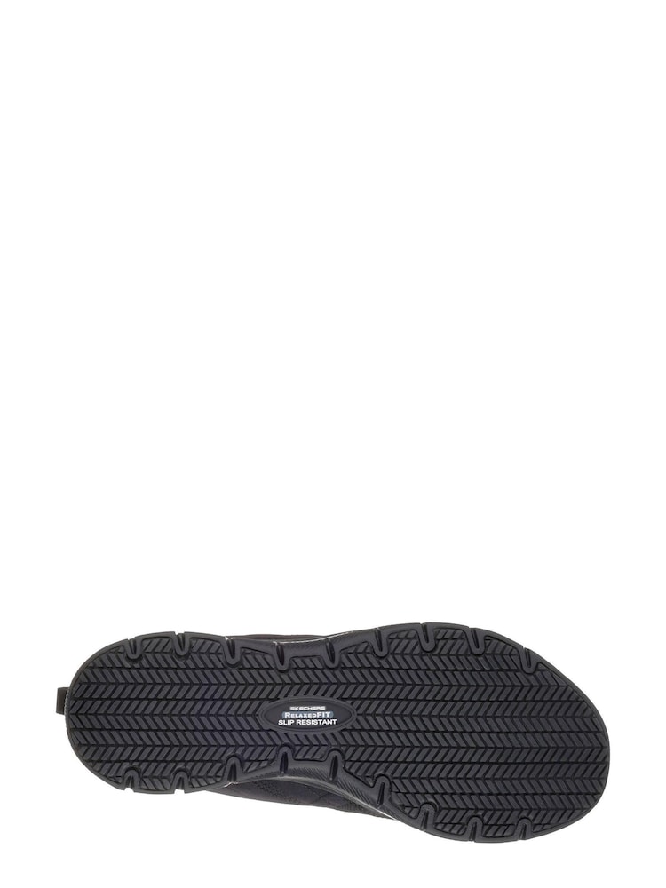 Skechers Black Ghenter Srelt Slip Resistant Womens Trainers - Image 5 of 5
