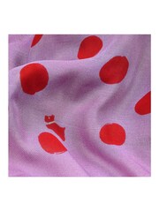 Radley Purple Scatter Spot Scarf - Image 2 of 2