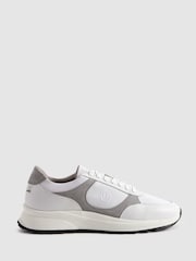 Unseen Suede Leather Plemont Trainers - Image 1 of 5