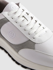 Unseen Suede Leather Plemont Trainers - Image 5 of 5