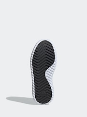 adidas Black Grand Court Platform Suede Shoes - Image 6 of 10