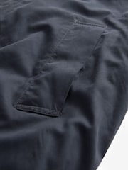 Navy Blue Shower Resistant Wadded Long Jacket - Image 12 of 13