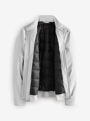 Grey Signature Down Shower Resistant Harrington Jacket - Image 7 of 9