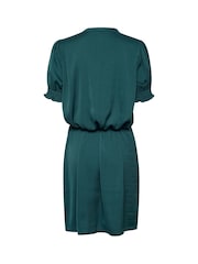 Saint Tropez Green Nunni Above Knee Length Belted Dress - Image 5 of 5