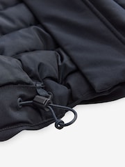 Navy Blue Borg Lined Shower Resistant Hooded Parka Jacket - Image 10 of 10