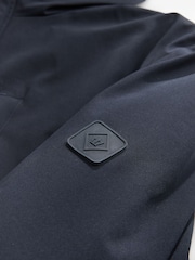 Navy Blue Borg Lined Shower Resistant Hooded Parka Jacket - Image 7 of 10