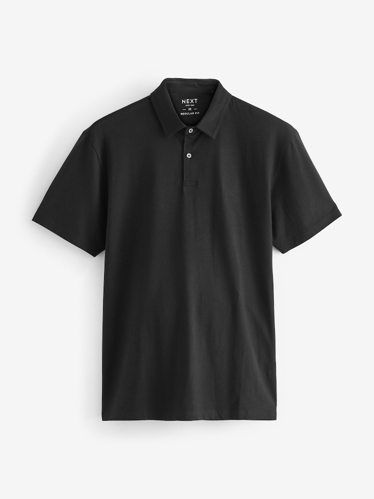 Schwarz - Reguläre Passform - Kurzärmeliges Polo-Shirt - Image 5 of 7