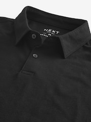 Black Regular Fit Short Sleeve Polo Shirt - Image 6 of 7