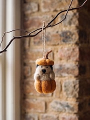 Sophie Allport Multicoloured Percy Pumpkin Dog Felt Bauble - Image 1 of 2