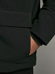 Black Borg Lined Shower Resistant Hooded Parka Jacket - Image 5 of 12