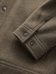 Brown Borg Collared Trucker Jacket - Image 10 of 12